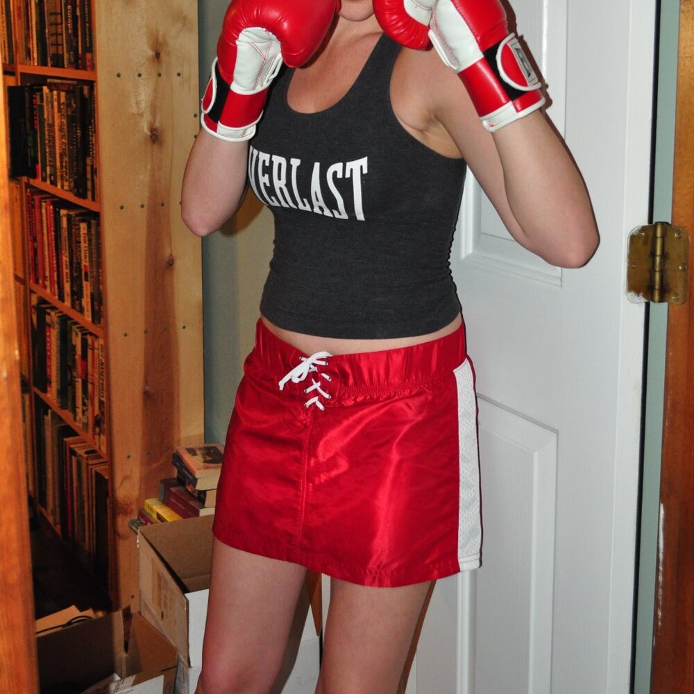 cute boxing skirt, A&F Gym Issue